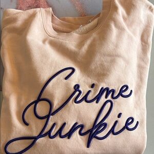 Crime Junkie Podcast Peach Women's Sweater